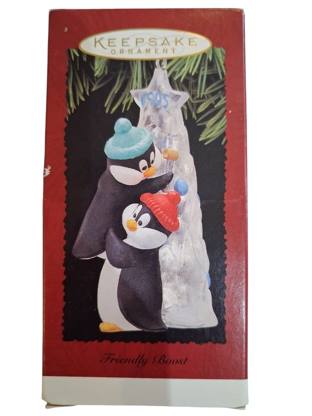 Friendly Boost Penguin Holiday Ornament